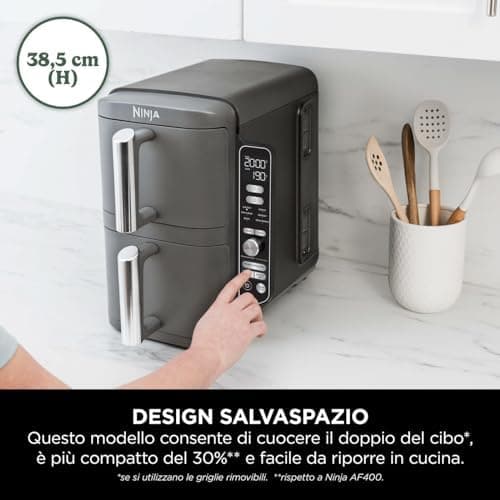 Ninja Foodi MAX Double Stack XL Friggitrice ad Aria - 9.5L - Image 3
