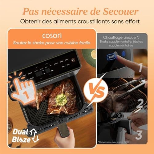Cosori Dual Blaze Smart Air Fryer - 6.4L - Image 4