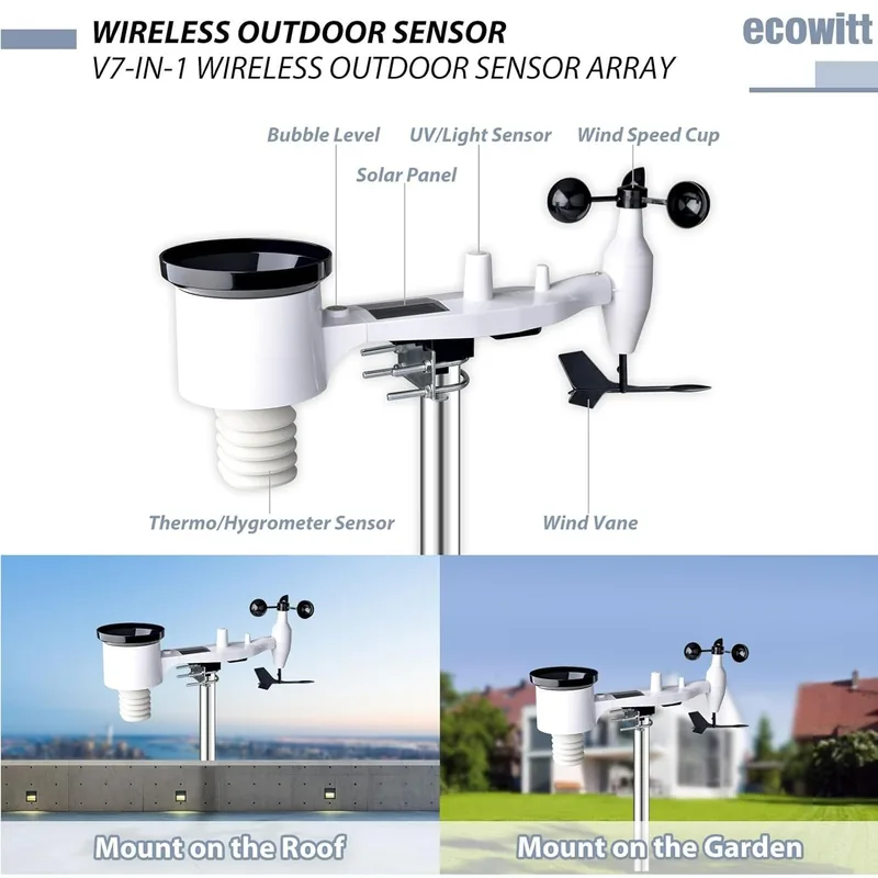 Ecowitt HP2551 – inteligentna stacja pogodowa | Homenura