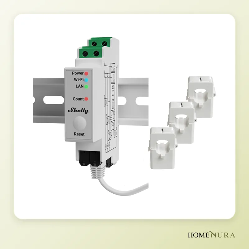 Shelly Pro 3EM – licznik energii | Homenura